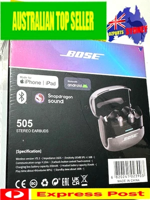 Bose 505 Ultra Wireless Noise Cancelling Earbuds, Earphones, Headphones  - Black - Image 1 of 4
