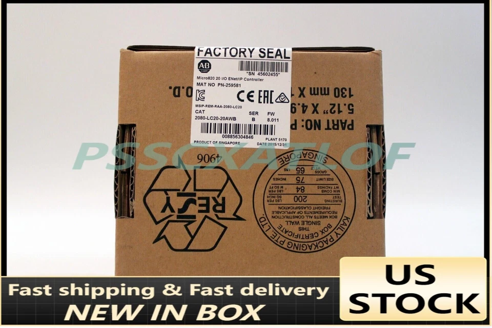 NEW Allen Bradley 2080-LC20-20AWB Micro820 20 I/O ENet/IP Controller UPS Shippin - Image 1 of 2