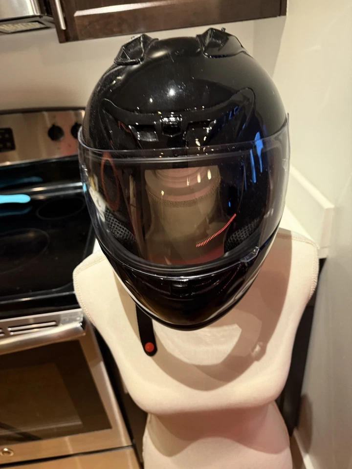 Motorcycle Helmet Full Face Helmet with Visor DOT DOT Approved Black Size - Image 1 of 4