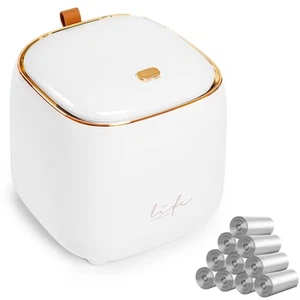 Mini Countertop Trash Can with 10 Rolls of Trash Bags, Waste Can with Press T... - Picture 1 of 6