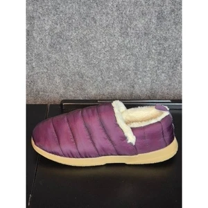Vionic Damen lila gesteppte kuschelige Hausschuhe Slipper Fell gefüttert Größe 9 Freizeit Relax - Bild 1 von 10