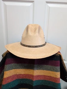 Sahuayo Palmoro Verano. Vaquero. Sombrero Talla 71/2 Western Cuero Hat Band  - Imagen 1 de 11