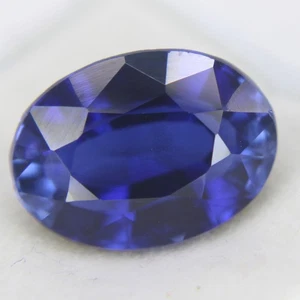 9.95 Ct Certified Natural Blue Sapphire Eye Clean Oval Cut Loose Gemstones - Picture 1 of 5