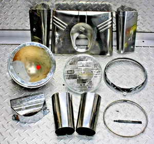 2003 Harley-Davidson Fatboy EFI FLSTFI FRONT HEADLIGHT ASSEMBLY - Picture 1 of 24