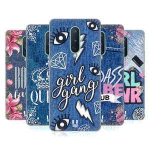HEAD CASE DESIGNS PRINTED DENIM EMBROIDERY GEL CASE FOR GOOGLE ONEPLUS PHONES - Picture 1 of 12