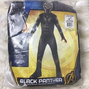 Marvel Black Panther Avengers Halloween Costume Boy Child L 12-14 Super Hero - Picture 1 of 9