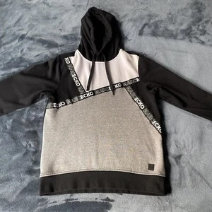 Sudadera con capucha negra y gris mediana Marc Ecko Cut & Sew para hombre manga larga - Imagen 1 de 12