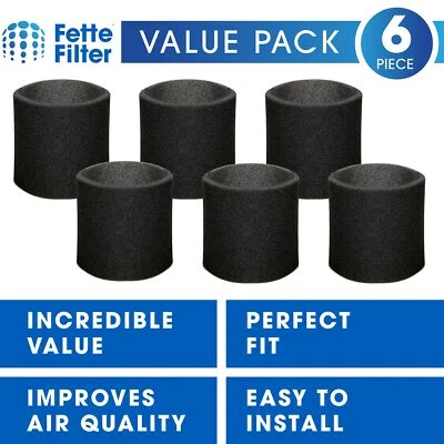 Filtro húmedo manga espuma aspiradora húmeda/seca CMXZVBE38765 compatible con CRAFTSMAN 6 UNIDADES Foto 1 de 4