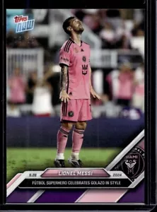 2024 Topps Now #134 Lionel Messi Viola Carta Parallela #d/25 - Foto 1 di 2