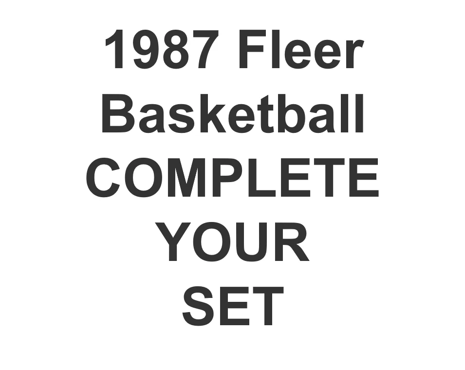 1987-88 Fleer Basketball Base Set Singles - Pick Your Card - Combine Shipping - Image 1 of 1