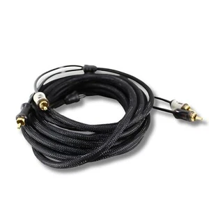 B2 Audio 18FT Long OFC Double Shielded 2 Male to 2 Male Snakeskin RCA RA55 - Picture 1 of 4