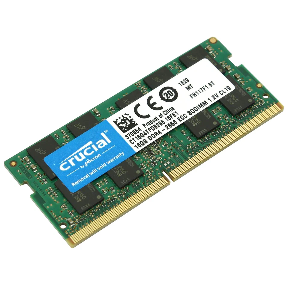 Crucial CT16G4TFD8266 DDR4 2Rx8 Compatible with Synology D4ES01-16G NAS Memory - Image 1 of 1