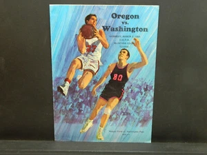 1968 Oregon Ducks vs Washington Huskies Herren Basketball Programm - Bild 1 von 3