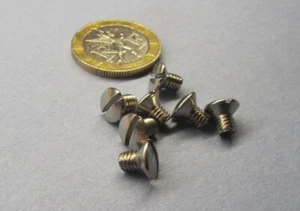 Ovalkopf metrisch Schlitzmaschine Schraube 18-8 Edelstahl, M4 x 6 mm Länge 100 Stk - Bild 1 von 11