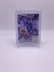 NILS LUNDKVIST RC 2021-22 UD SP GAME USED Purple AUTHENTIC ROOKIE AUTO 2/25 - Bild 1 von 2