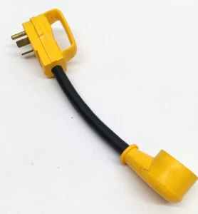Camco | Empuñadura eléctrica | Adaptador | 15 AMP 125V 1875W | Modelo 15-30-RV - Imagen 1 de 7