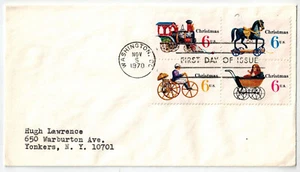 US FDC Scott # 1418b Christmas 1970- Toys - Picture 1 of 1