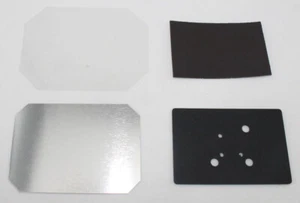 Bouton magnétique caoutchouc angle 54*78 mm pièces badge fabricant - Photo 1 sur 1