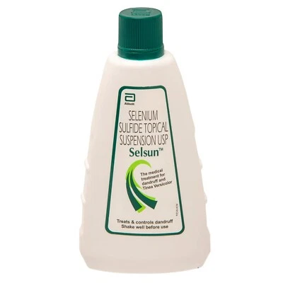 Selsun Suspension Shampoo: Entfernt Schuppen, reduziert Öl, stoppt Juckreiz. (120ml) - Bild 1 von 4