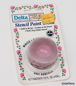 DecoArt Easy Blend Stencil Paint Creme Solid Dry-Brush Acrylic MAUVE