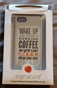 Venom Signature Case for Apple iPhone 5/S wake up and drink a morning coffee