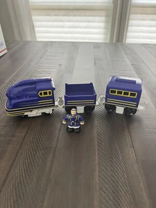 Fisher Price GeoTrax größte Mobber Set Spielzeug Zug Brutus & Victor - FUNKTIONIERT! - Bild 1 von 2