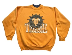 Tennessee Volunteers UT Dodger Orange Graphic Crewneck XL Vintage USA - Picture 1 of 6