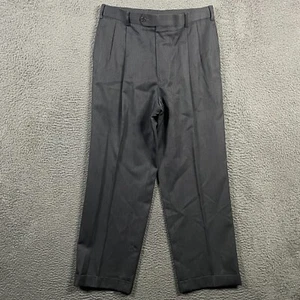 Brooks Brothers Pants Mens 35x30 (Fits 30x28) Gray Madison Fit Slacks Wool - Picture 1 of 11