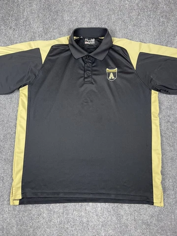 Under Armour Polo Shirt Adult Large Black Heat Gear US Army Black Knights Mens Cover