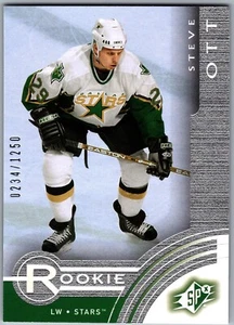 01-02 SPX ROOKIE REDEMPTION - STEVE OTT RC /1250 #R18 DALLAS STARS - Picture 1 of 2