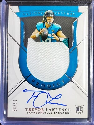 2021 National Treasures Trevor Lawrence Prodigy RPA Rookie Patch Auto RC /99 - Image 1 of 2