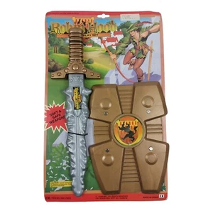 Vintage 90s Chap Mei Robin Hood Sword And Shield Playset New On Card NOS - Picture 1 of 9