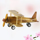 Vintage Style Wooden Airplane Toy - Unique Garden Decor, 1pc