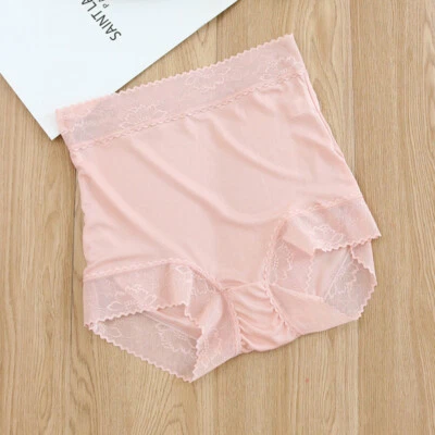 2 Пары женщин шелк высокая талия трусики кружева сексуальный шелковицы шелковые шорты боксеры - Изображение 1 из 4