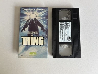 The Thing VHS 1982 Original 1987 MCA Green Logo Home Video - Image 1 of 4