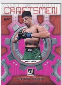 Panini 2022 Donruss UFC No. 6 Brandon Moreno Craftsmen Pink Press Proof - Bild 1 von 2