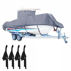 20' 21' 22' 23' 24' T-Top Heavy Duty Boat Cover Fishing Ski Trailerable Runabout - Picture 1 of 12