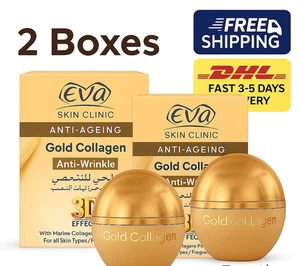 ⭐SPEDIZIONE VELOCE⭐Eva Skin Clinic crema collagene oro anti invecchiamento antirughe 3D - Foto 1 di 1