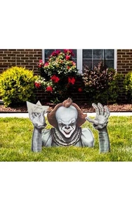 LICENCIADO PENNYWISE ROMPEDOR CÉSPED HALLOWEEN DECORACIÓN UTILERÍA - Imagen 1 de 1
