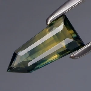 0.55Ct.Precious Gem Natural Yellow Blue UNHEATED Sapphire Australia Nice Shape - Picture 1 of 4