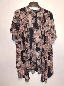 Roaman’s Top 26 Cute Paisley Button Down Flowy Rayon Shirt Blouse Plus Size 26W - Picture 1 of 6