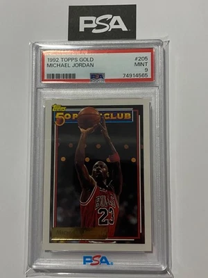 1992 Topps Gold Michael Jordan #205 PSA 9 - Image 1 of 2