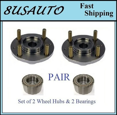 FRONT Wheel Hub & Bearing For HYUNDAI ACCENT 2000-2010/KIA RIO/RIO5 06-11 PAIR - Image 1 of 3