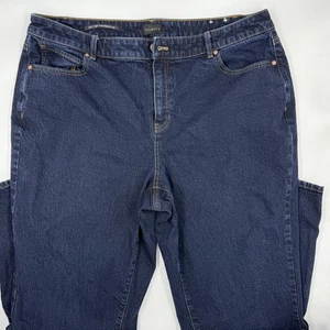 Talbots Jeans Damen 18W Blau High Waist Relaxed Denim Hose Plus Five Pocket - Bild 1 von 9