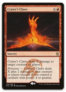 Crater's Claws #106 (Foil) (NM) Khans of Tarkir KTK Magic MTG - Picture 1 of 2