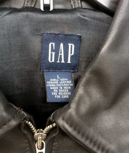 Schwarze Damen-Lederjacke von GAP – Größe L - Bild 1 von 8