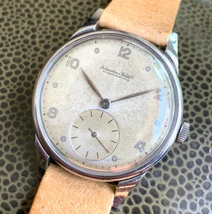 Vintage IWC Cal. 70 Stainless Steel Small Seconds Manual Wind Wristwatch - Picture 1 of 16