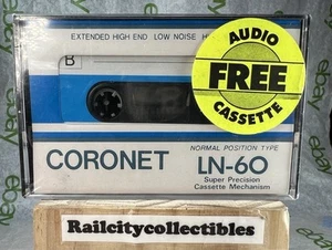 NASTRO CASSETTA CORONET LN-60 VUOTO NUOVO SIGILLATO HI-FI BASSO RUMORE - Foto 1 di 7