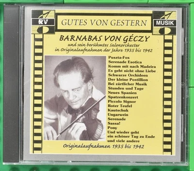 Barnabas von Géczy - Gutes von Gestern - RV Musik - CD - Bild 1 von 4