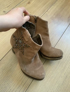 s.Oliver Ankle Boots Gr. 36 cognac beige Absatzschuhe Sammler Liebhaber Stern - Bild 1 von 5